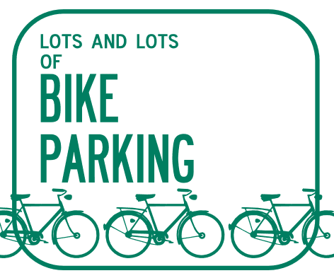 Lots and lots of bike parking